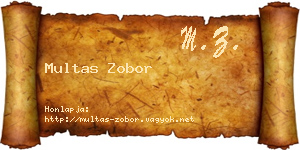 Multas Zobor névjegykártya